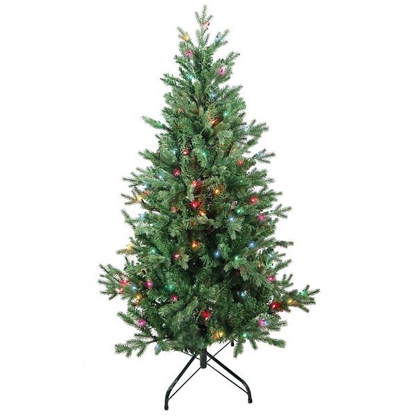 Kurt Adler 4.5-ft. Pre-Lit Multicolor Jackson Pine Artificial Christmas Tree Kurt Adler