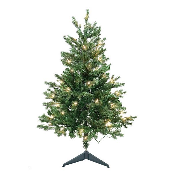 Kurt Adler 3-ft. Pre-Lit Clear Jackson Pine Artificial Christmas Tree Kurt Adler