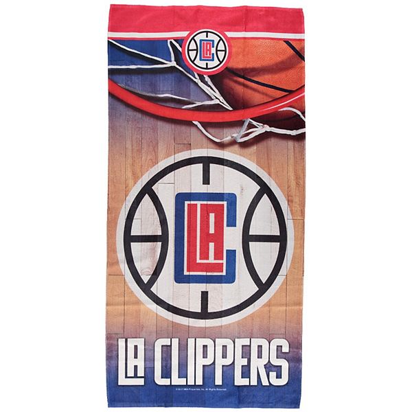 Пляжное полотенце LA Clippers Spectra, 76 см x 152 см, 100% полиэстер с одной стороны, 100% хлопок с другой Wincraft