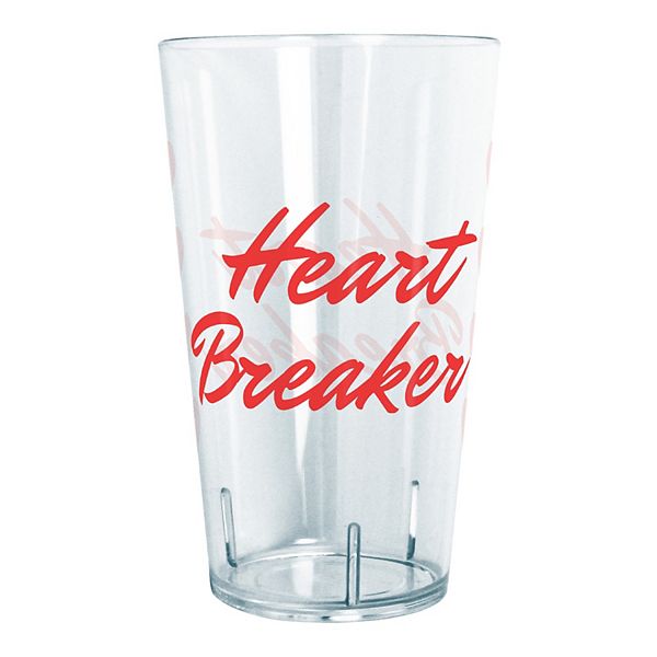 Стакан Heart Breaker из прочного тританового пластика, устойчив к ударам и трещинам, 15 см х 9 см х 9 см Unbranded