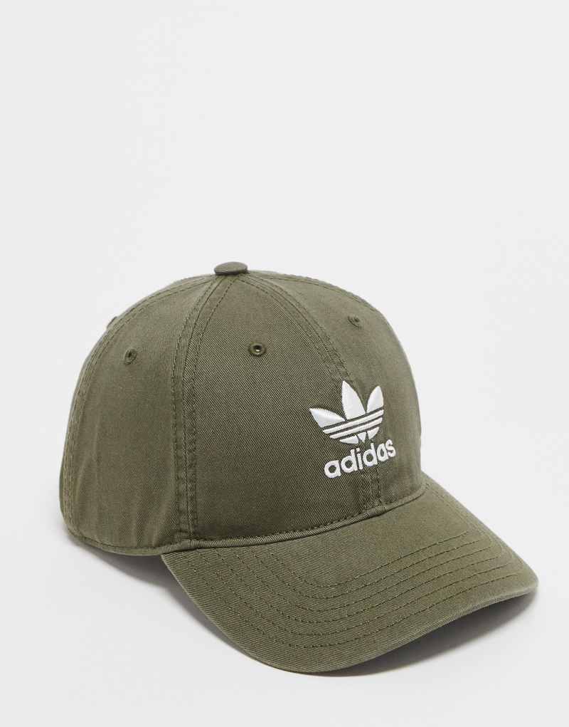 adidas Originals relaxed strapback cap in khaki Adidas