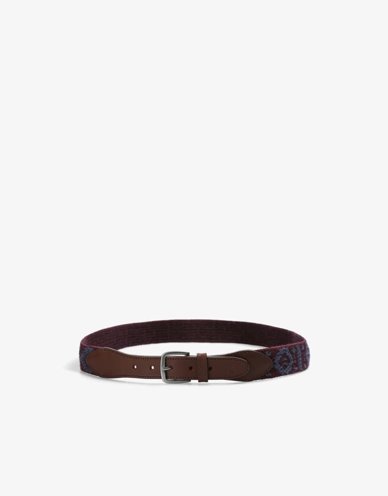 Scalpers Belt In Burgundy   Scalpers