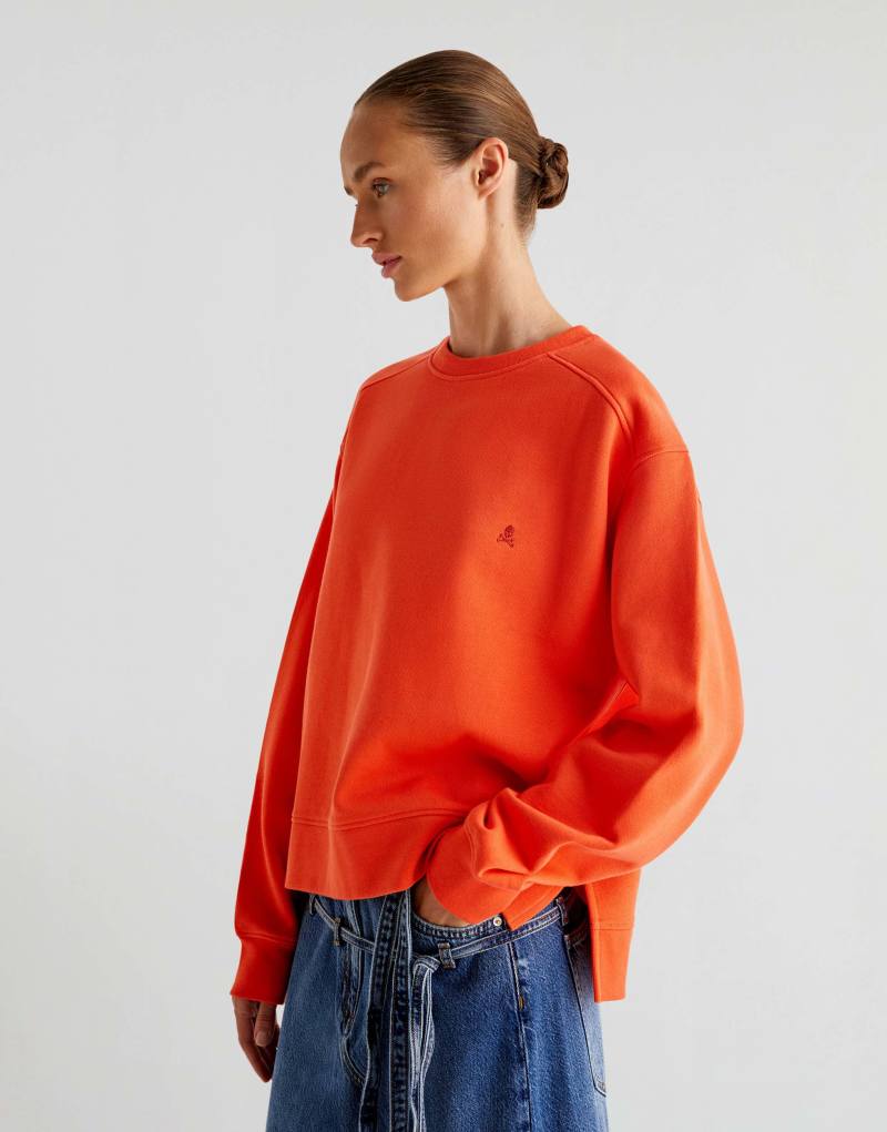 Scalpers Basic Fade sweater in orange Scalpers