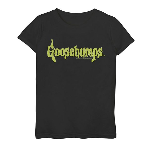 Детская хлопковая футболка Goosebumps с винтажным логотипом и короткими рукавами Licensed Character