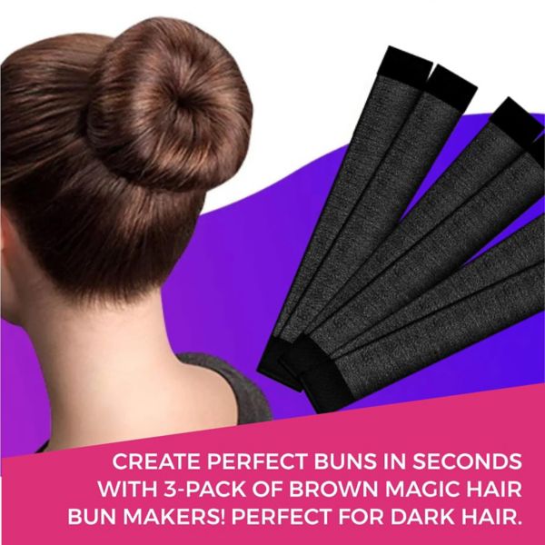 Hair Bun Maker, Easy Snap And Roll Bun Hair Tool Hawwwy