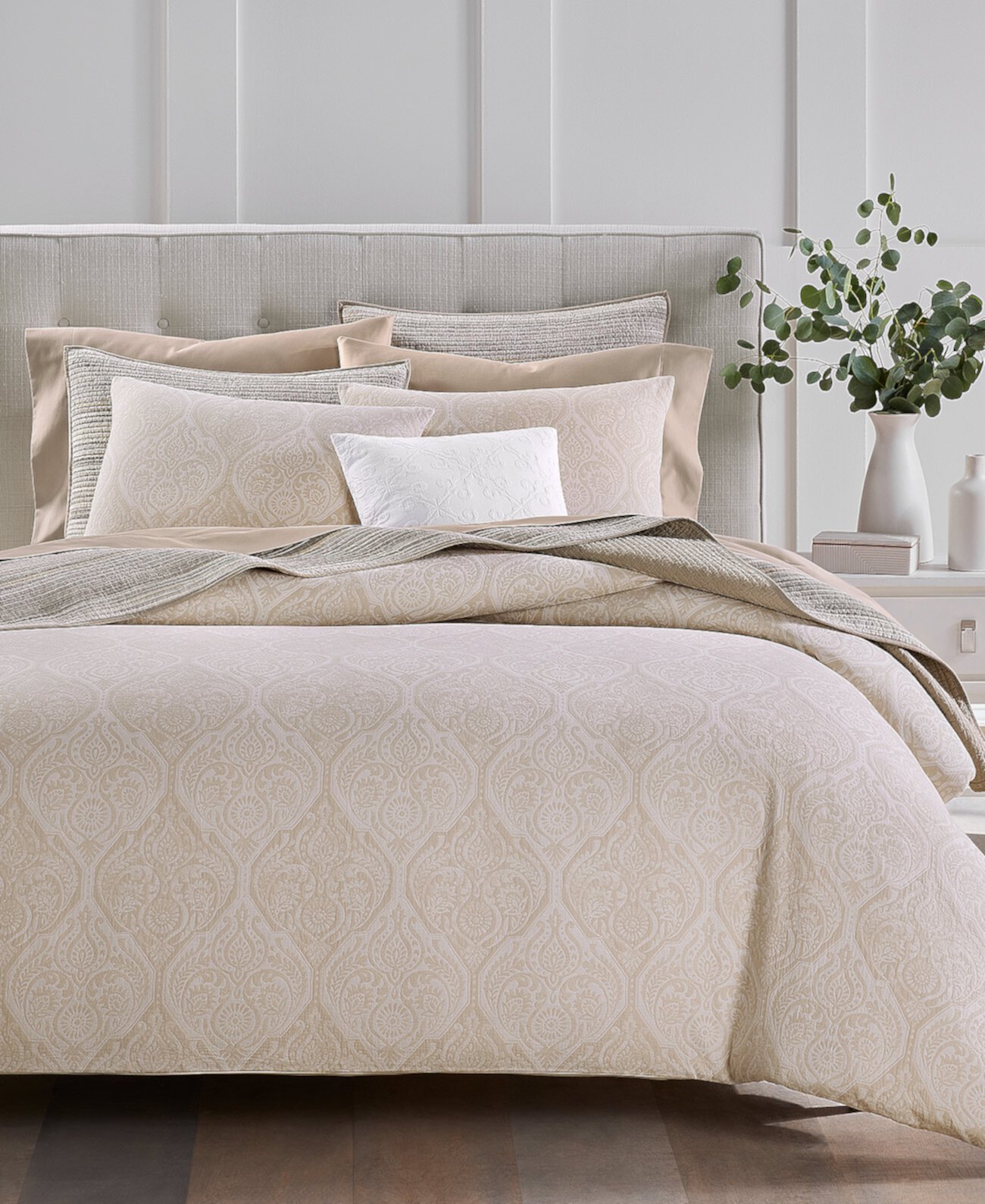 Ogee Floral 2-Pc. Comforter Set, Twin, Exclusively at Macy’s Charter Club