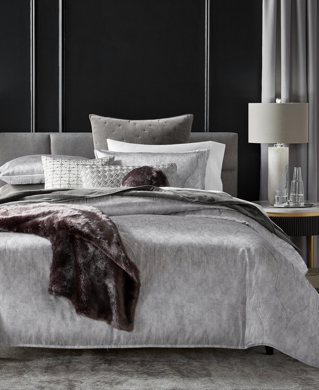 Linear Ogee 3-Pc. Comforter Set, King, Exclusively at Macy’s Hotel Collection