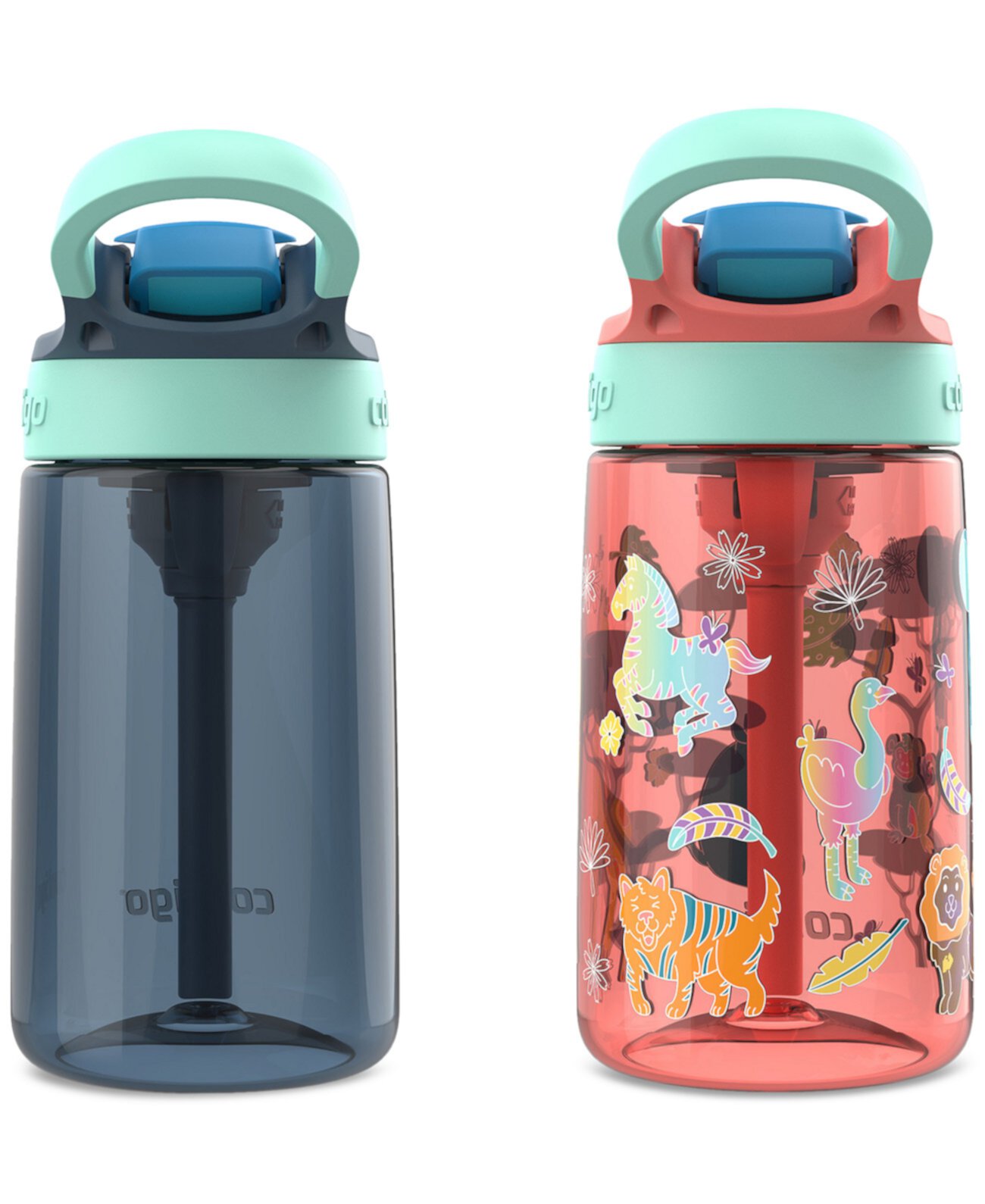 Kids 2-Pack AUTOSPOUT Straw 14-Oz. Water Bottles Contigo