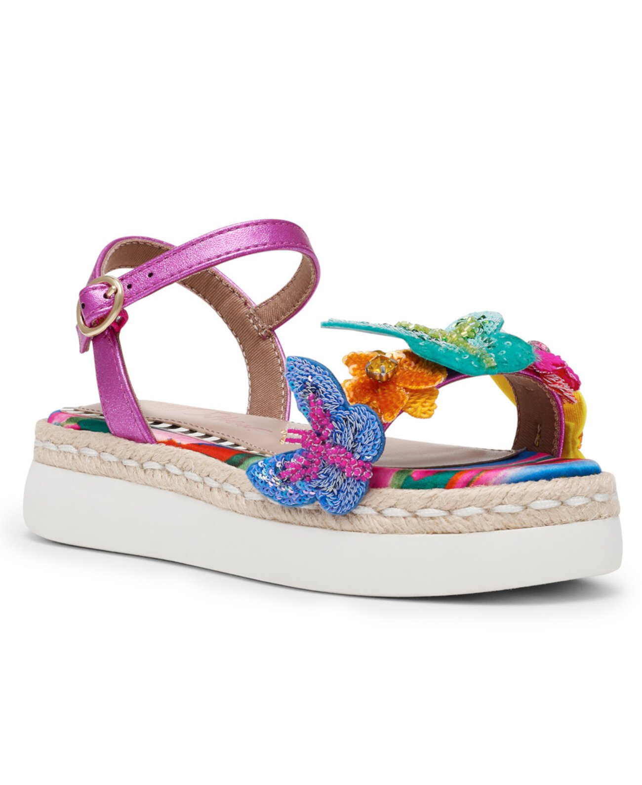 Little and Big Girls Emery Platform Butterfly Sandal Betsey Johnson