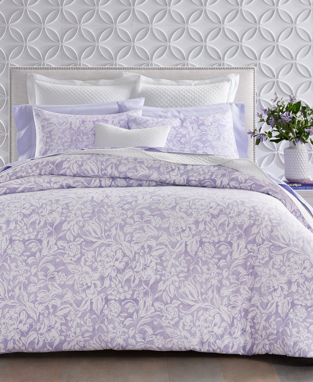 Damask Floral Comforter Set, Twin, Exclusively at Macy’s Charter Club