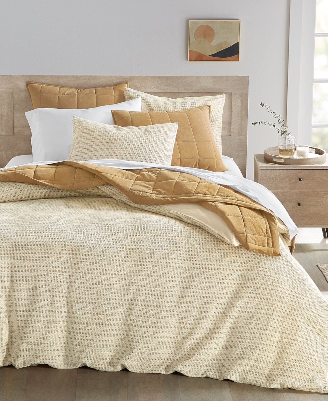 Basketweave Geo 3-Pc. Comforter Set, King, Exclusively at Macy’s Oake