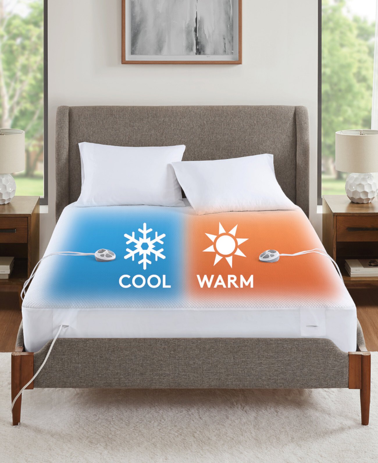 Cool Touch Heated Mattress Pad, Queen Premier Comfort