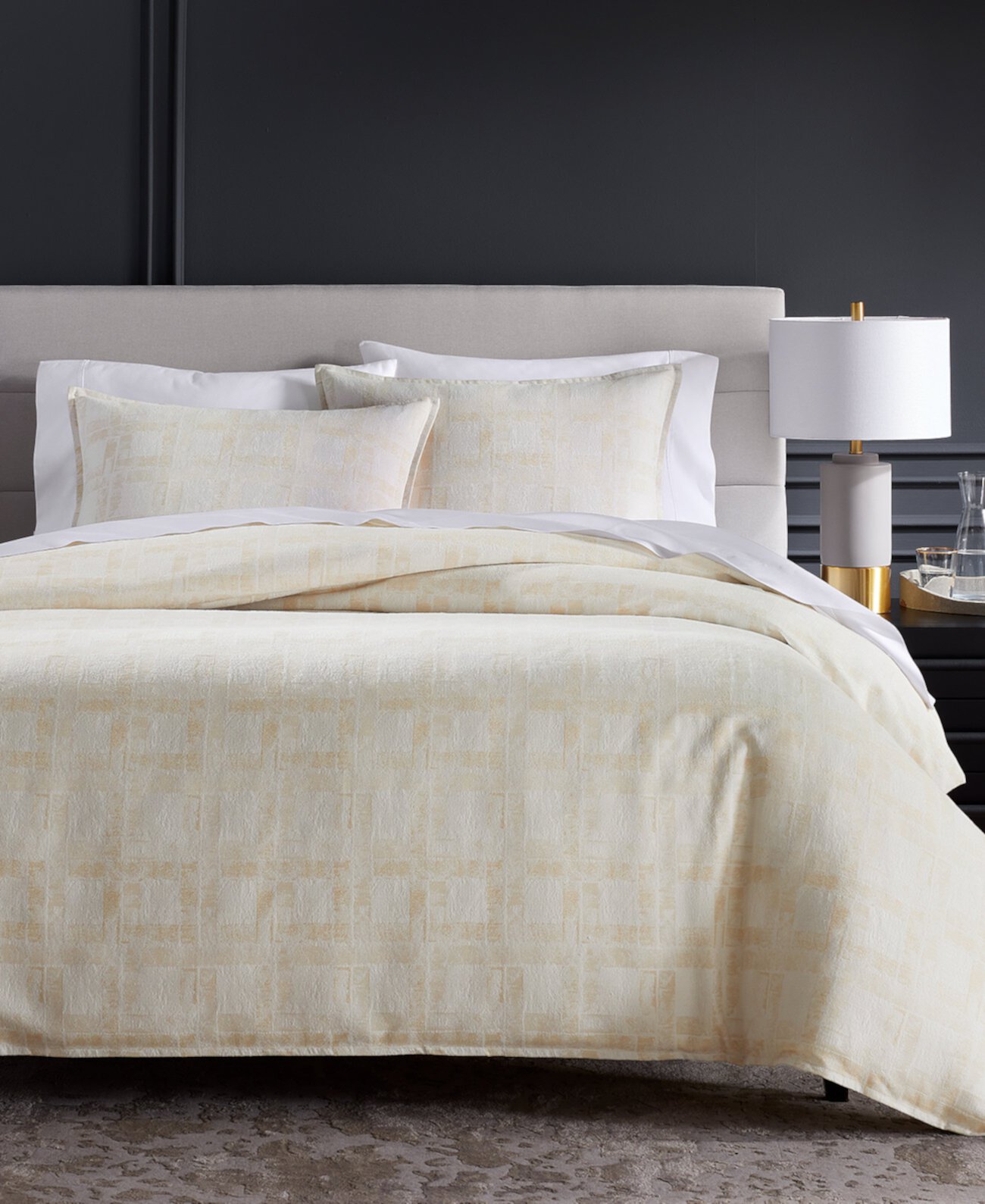 Stucco Plaid 3-Pc. Comforter Set, King, Exclusively at Macy’s Hotel Collection