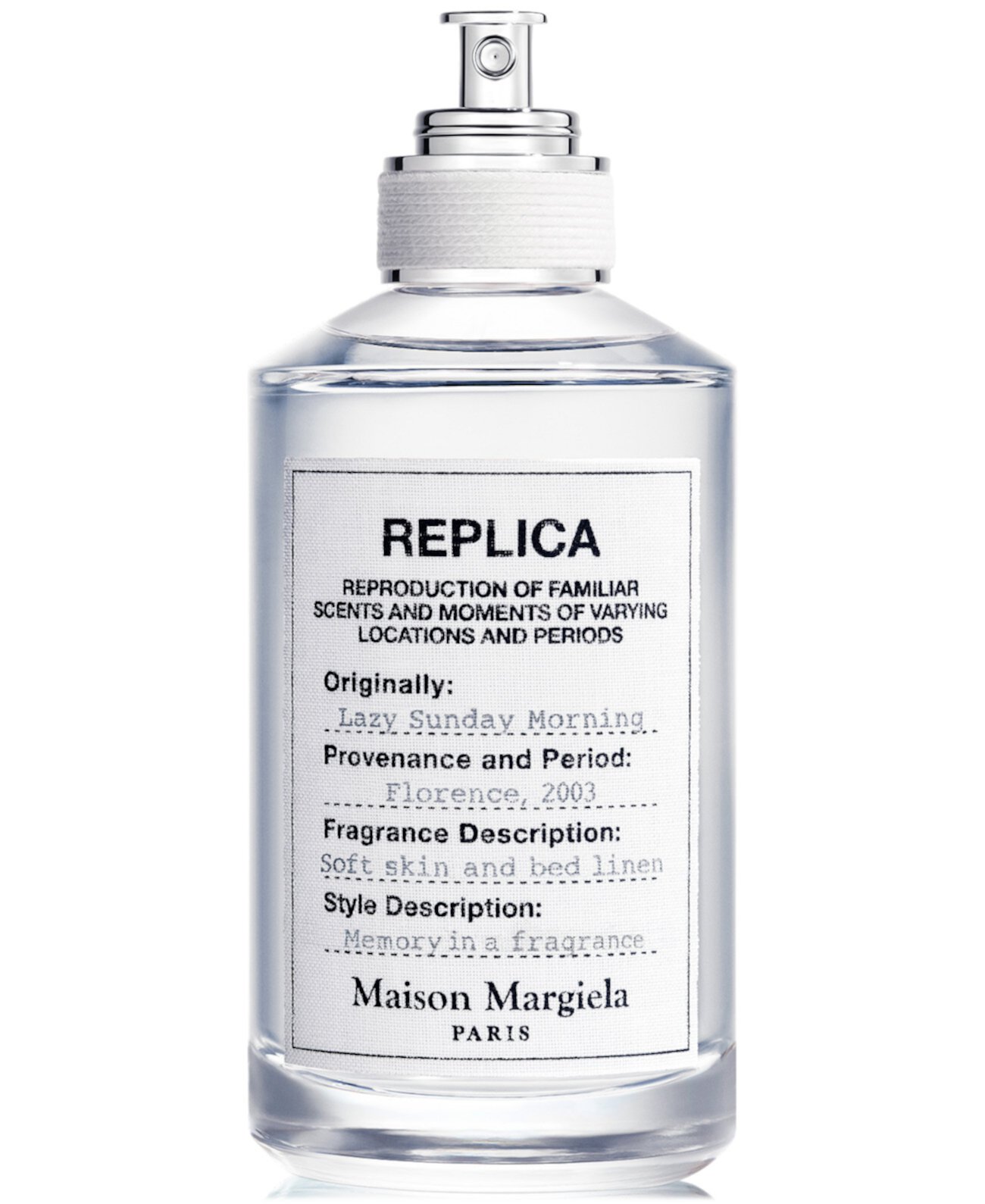 Парфюм REPLICA Lazy Sunday Morning, 100 мл, цветочные ноты: ландыш, белый мускус, ирис Maison Margiela