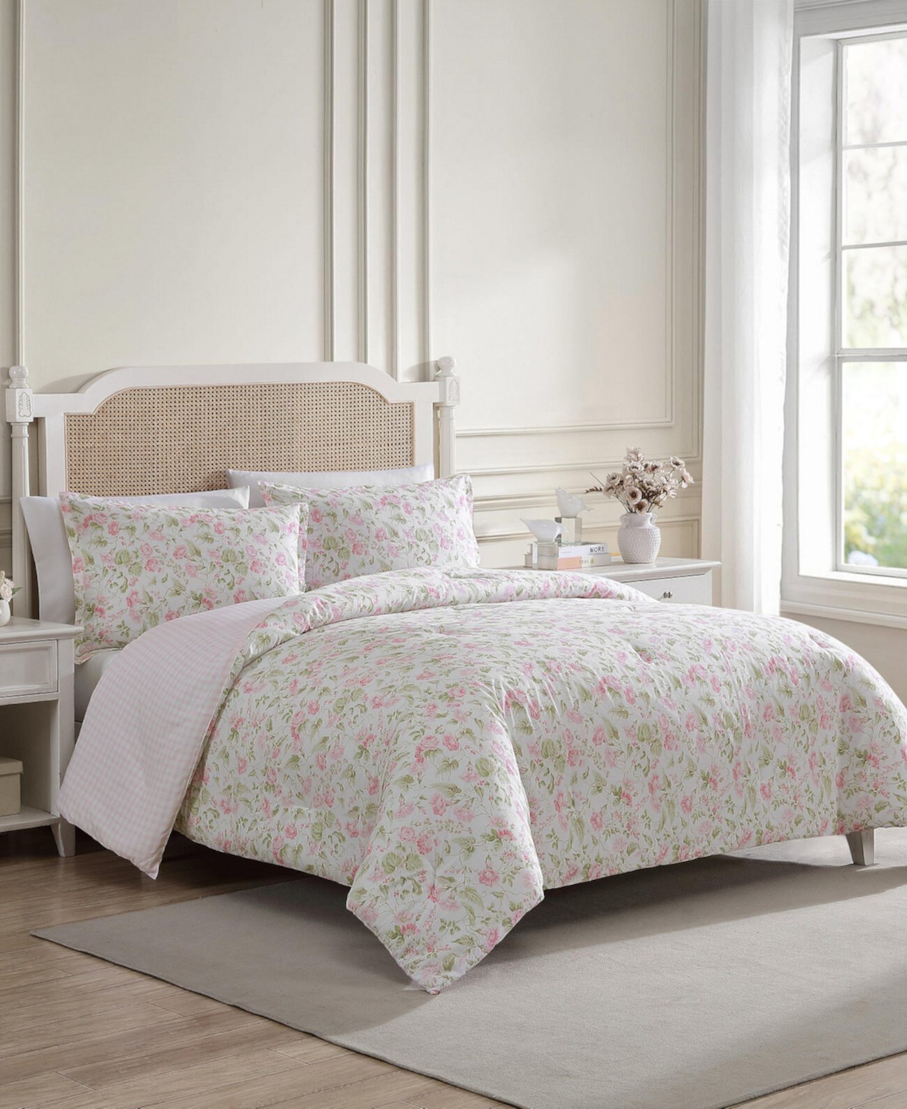 Morning Gloria Reversible 3 Piece Comforter Set, Full/Queen Macy's