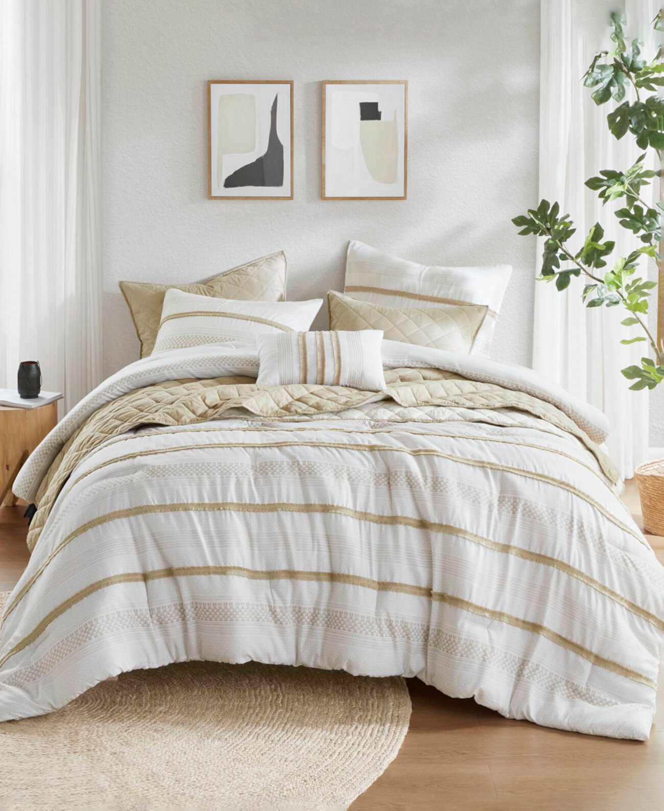 Carolina Stripe 7-Pc. Comforter Set, Full/Queen Madison Park