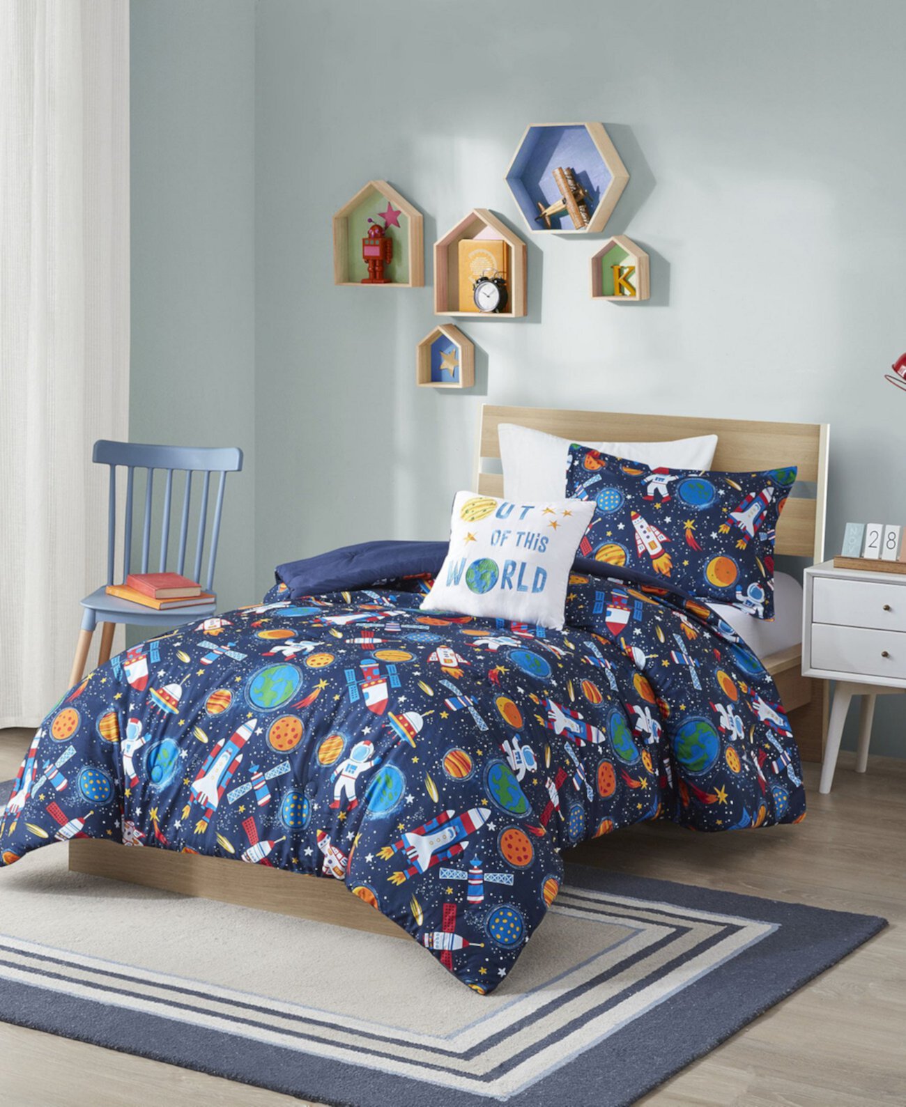 Jason Outerspace 4-Pc. Comforter Set, Full/Queen Mi Zone Kids