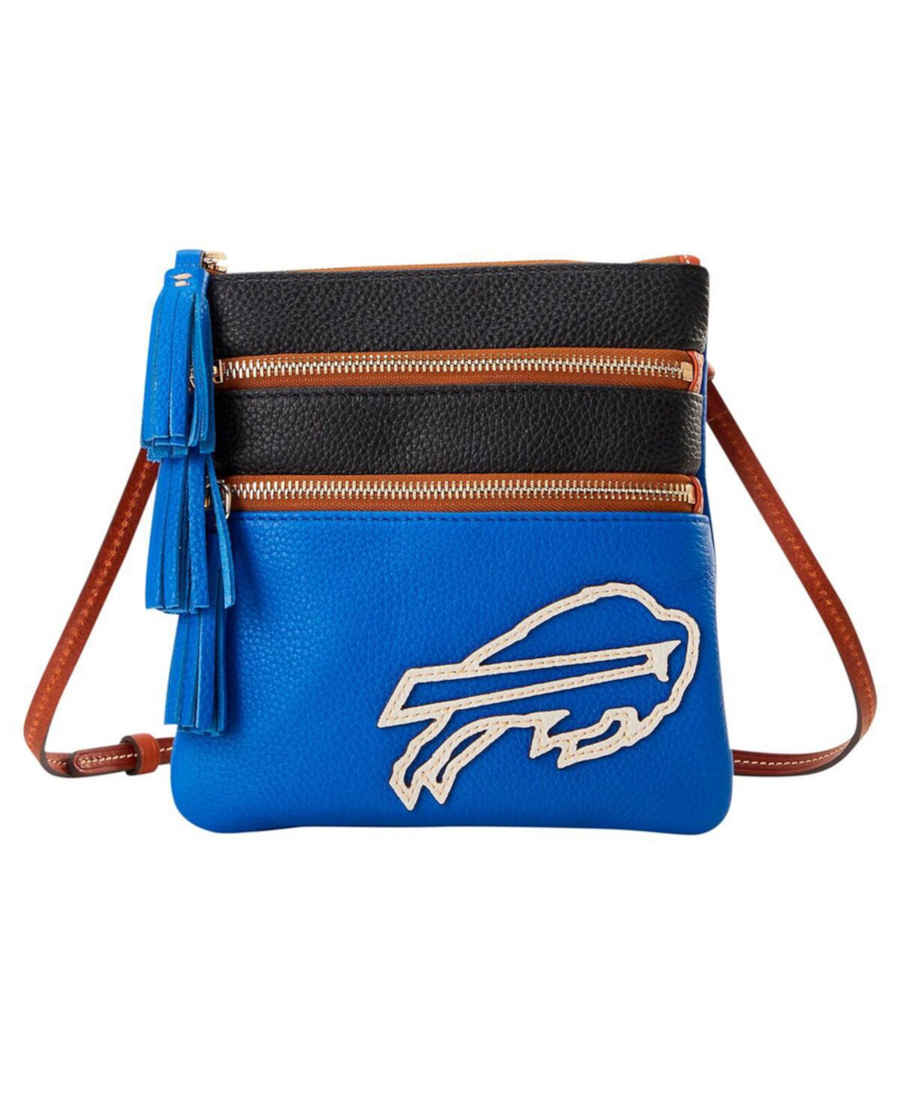 Buffalo Bills Infield Triple Zip Crossbody Purse Dooney & Bourke