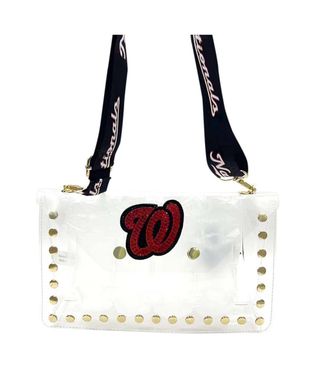 Washington Nationals Crystal Clear Envelope Crossbody Bag Cuce