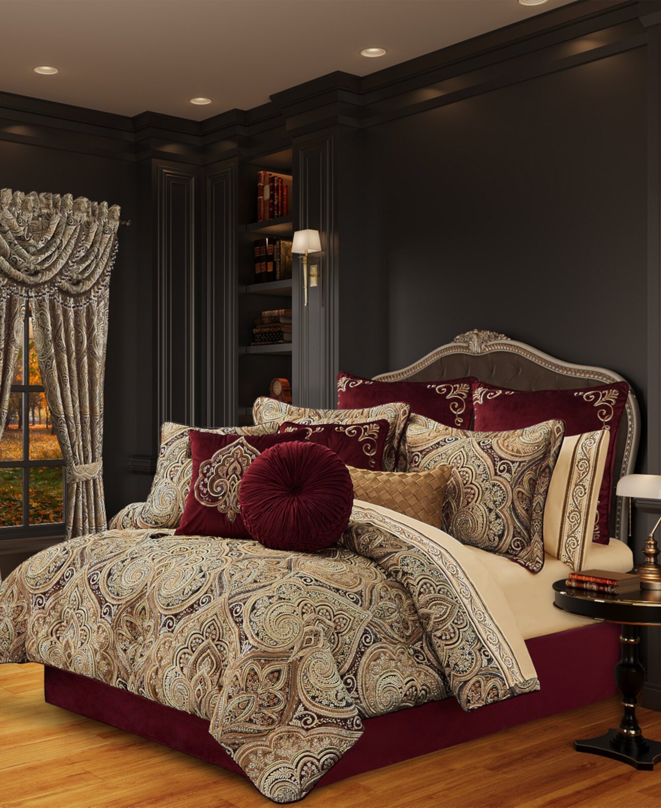 Bordeaux 4 Pc. Comforter Set, Queen Five Queens Court