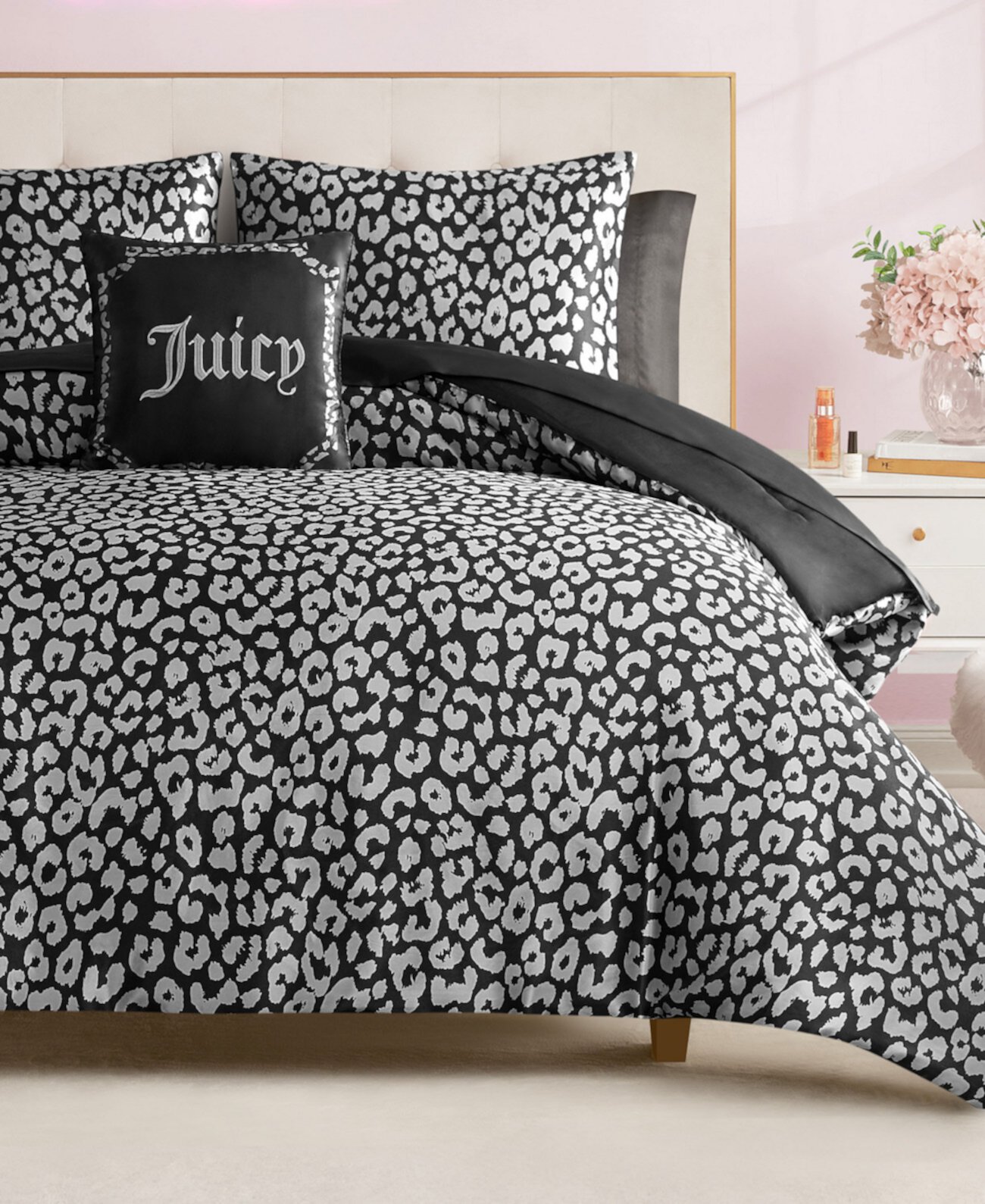 Satin Leopard 8-Pc. Comforter Set, Queen Juicy Couture