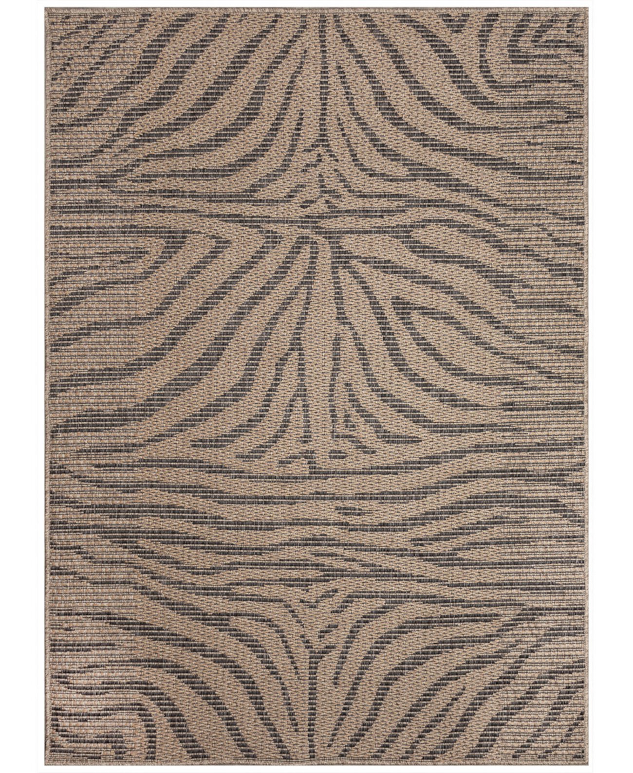 Monaco Zebra 7'10"x7'10" Square Area Rug Liora Manne