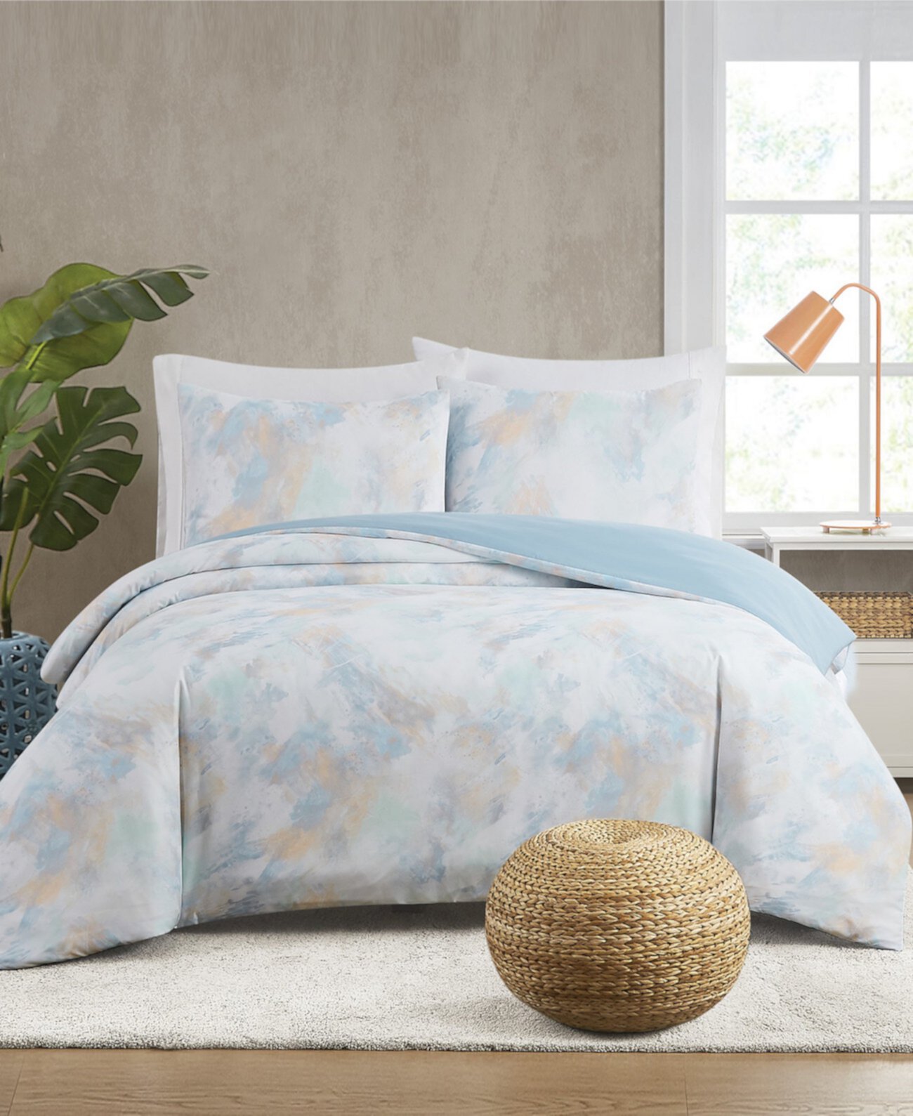 Hannah Watercolor 3-Pc. Comforter Set, King Truly Soft