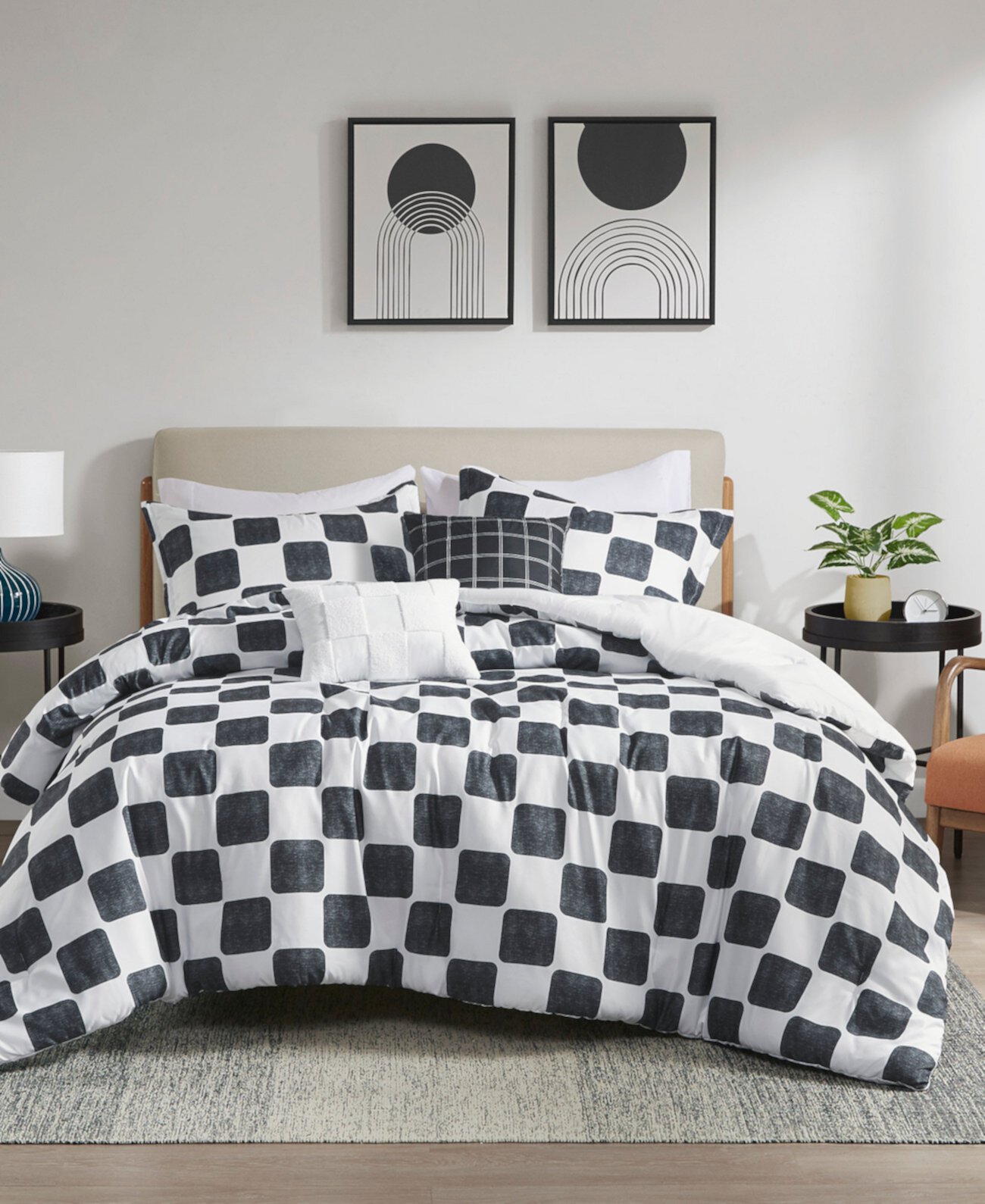 Miley Checkered 5-Pc. Comforter Set, Full/Queen Intelligent Design