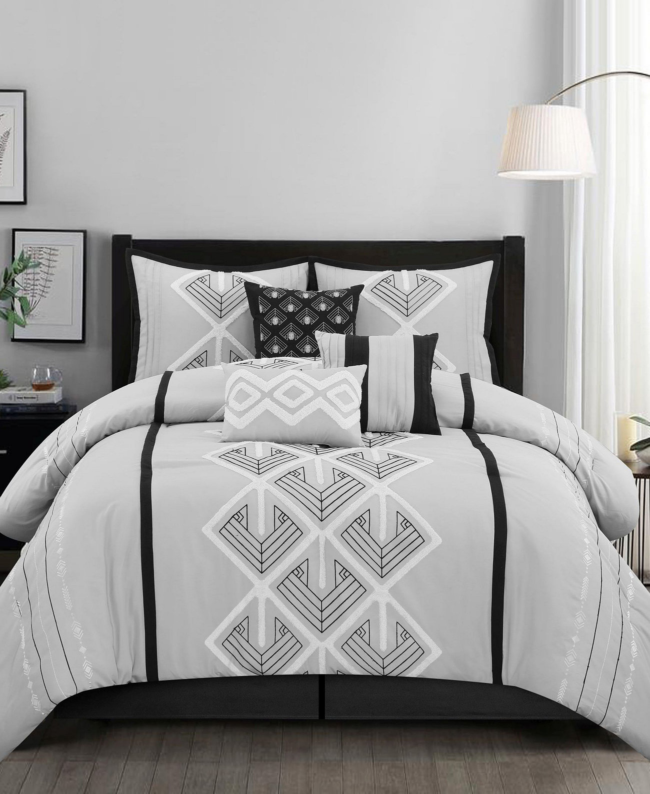 Oliver 7-Piece Comforter Set, California King Stratford Park