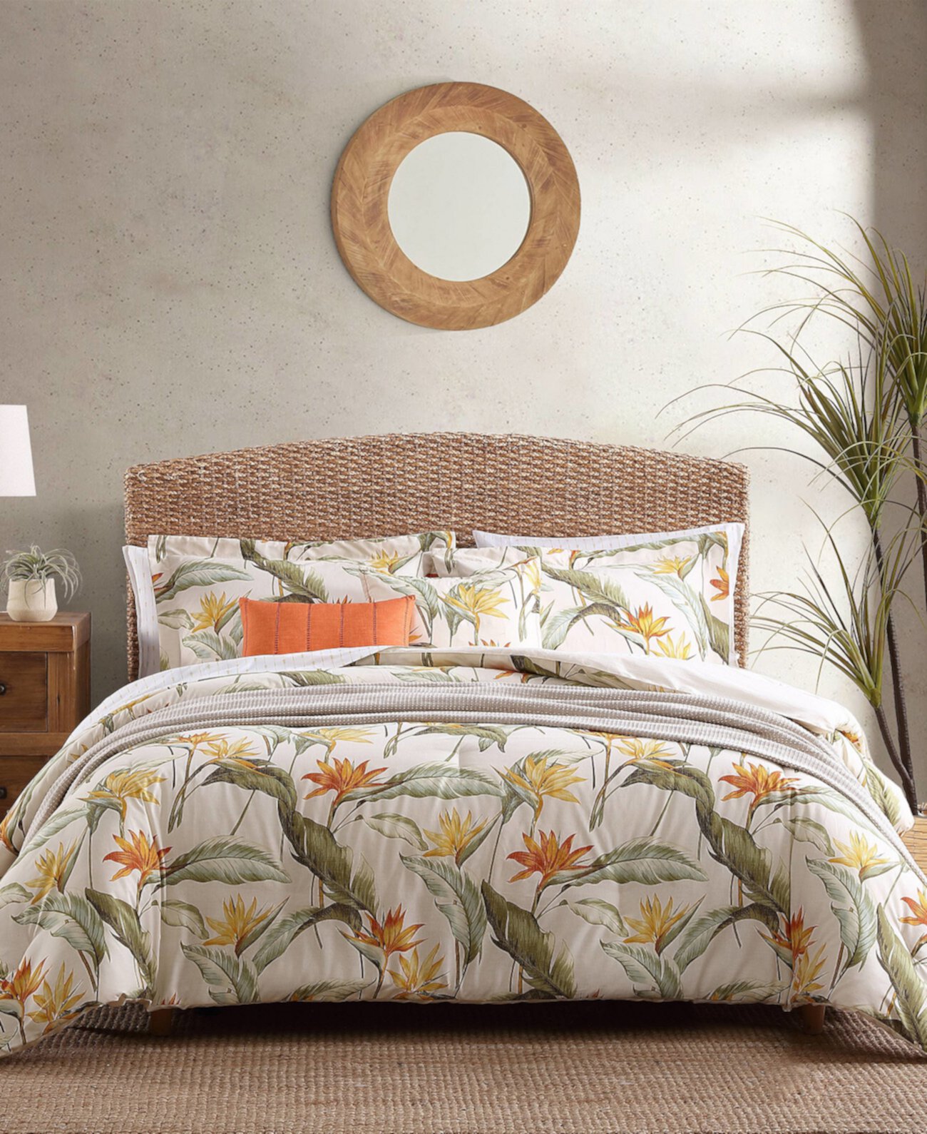 Birds of Paradise 4 Piece Comforter Set, King Tommy Bahama Home