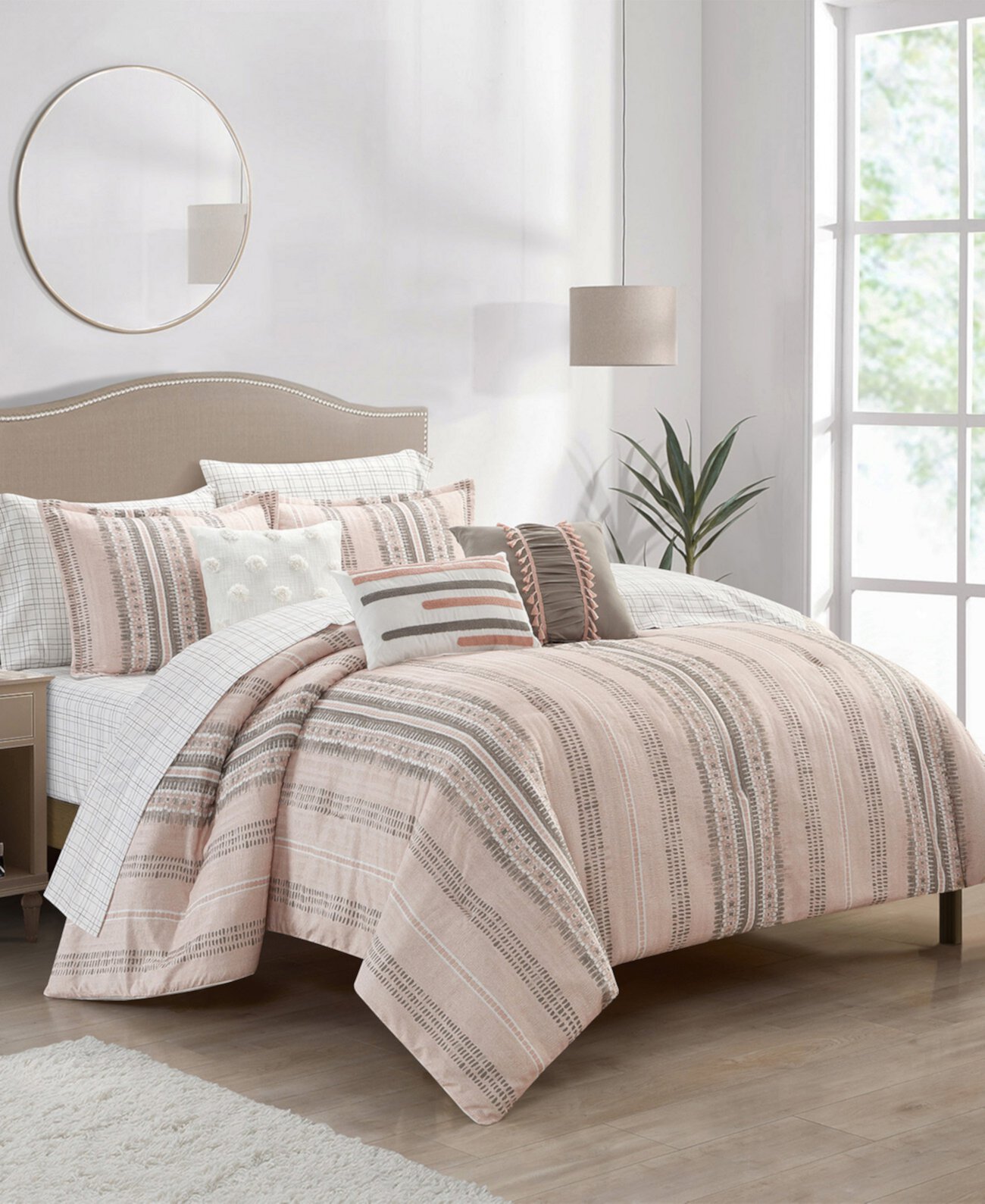 Ayla Striped 10-Pc. Comforter Set, California King Stratford Park