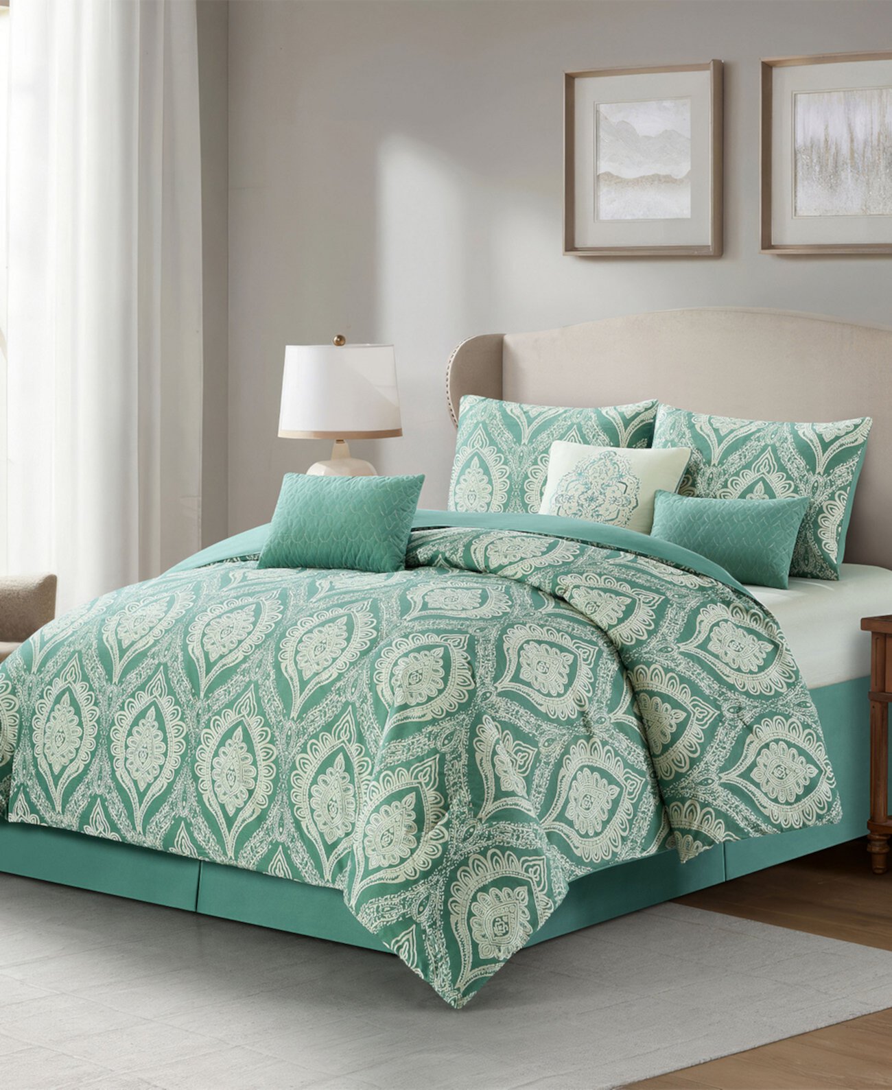 Neriah Medallion 7-Pc. Comforter Set, King Stratford Park