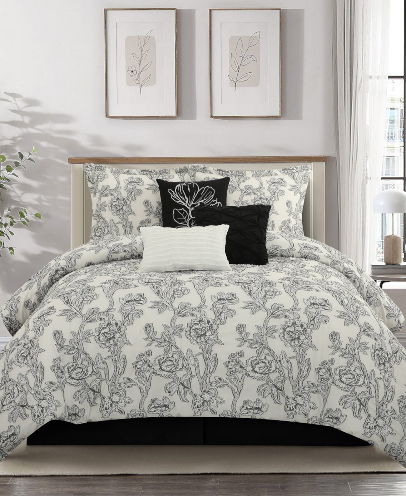 Maybole Floral 7-Pc. Comforter Set, California King Stratford Park