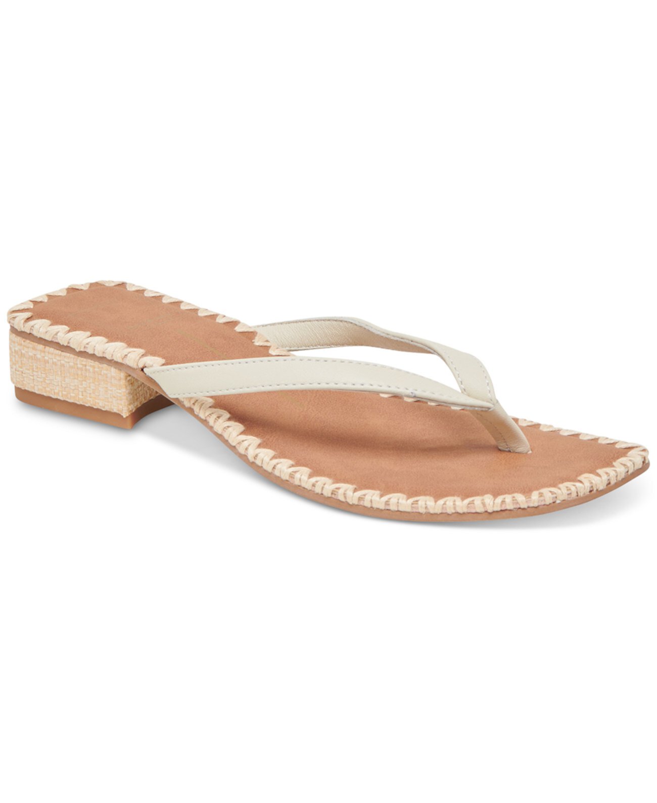 Women's Barty Whipstitch Thong Low Heel Sandals Dolce Vita