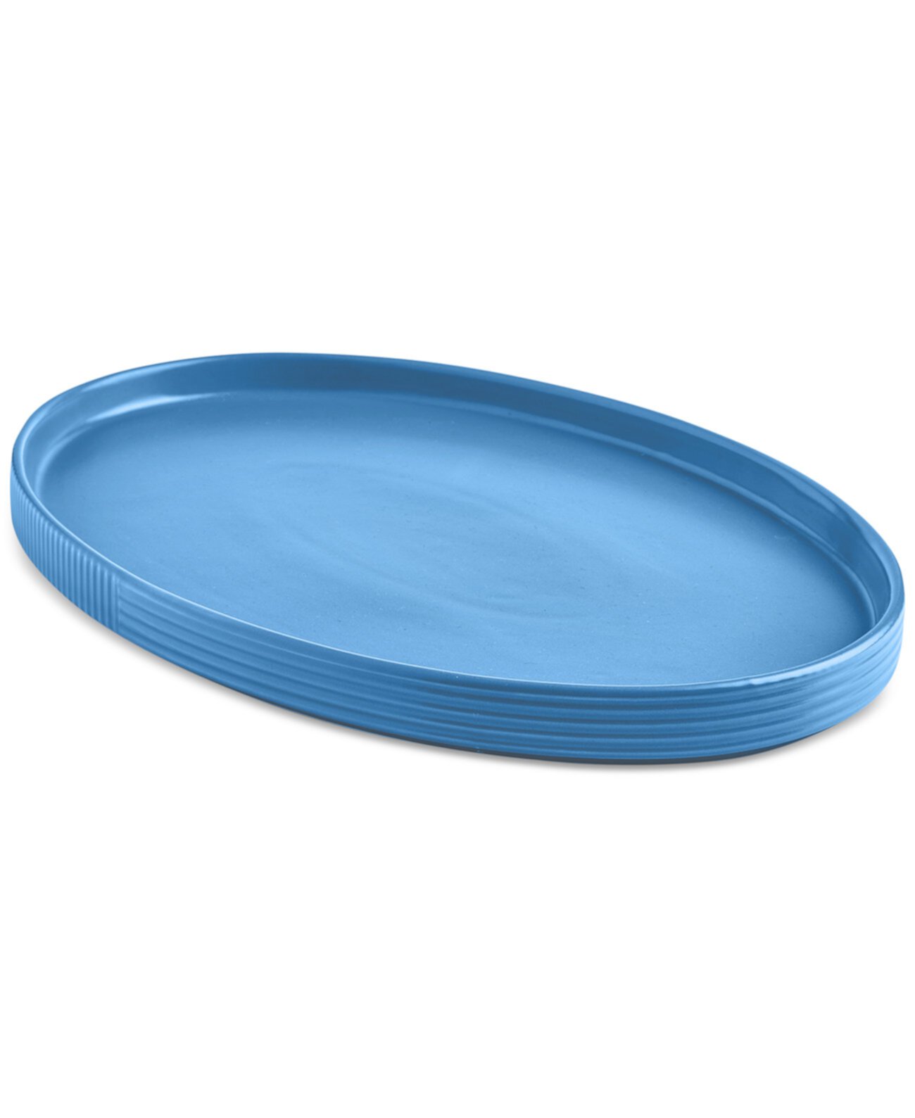 Aaden Textured Oval Platter, Exclusively at Macy's The Cellar