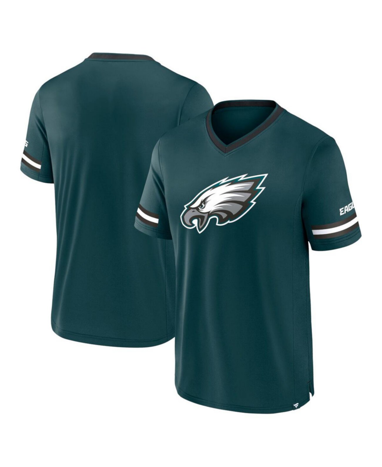 Men's Midnight Green Philadelphia Eagles Stripe Stacking T-Shirt Fanatics