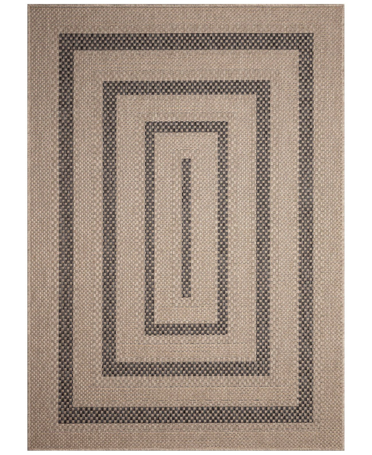 Monaco Multi Border 5'3"x7'3" Area Rug Liora Manne