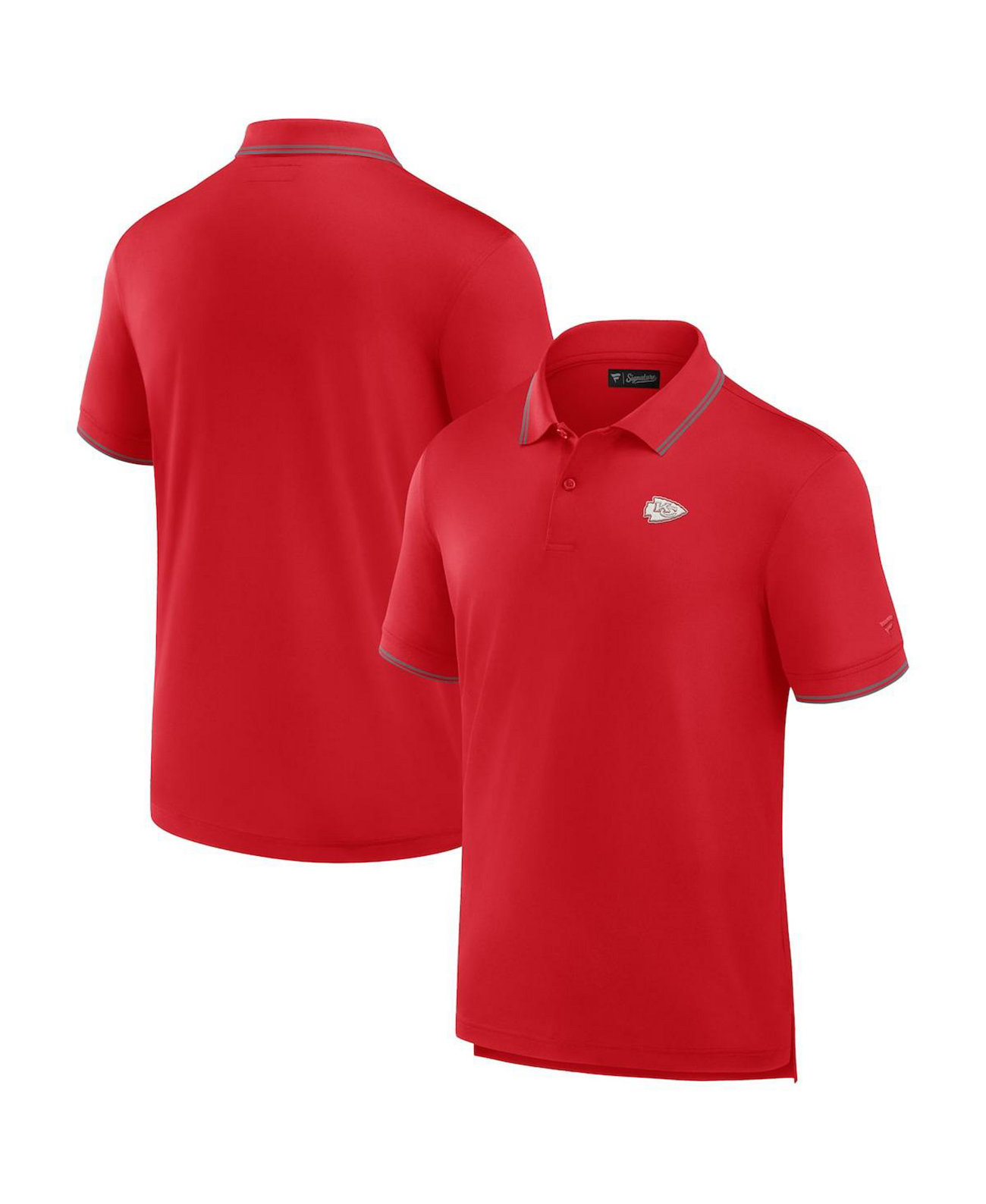 Men's Red Kansas City Chiefs Pique Polo Shirt Fanatics Signature