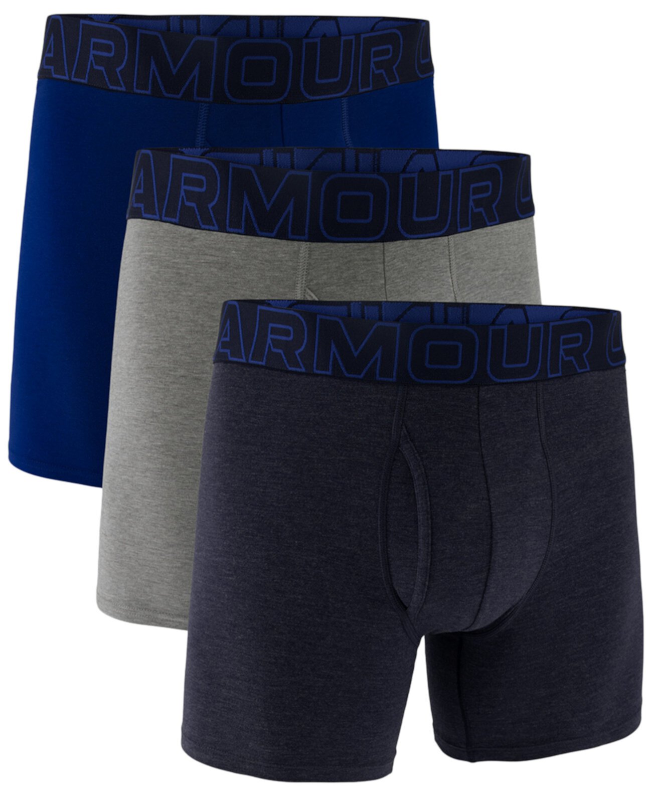 Men's Performance Solid 6" Boxer Briefs - 3-pack Under Armour