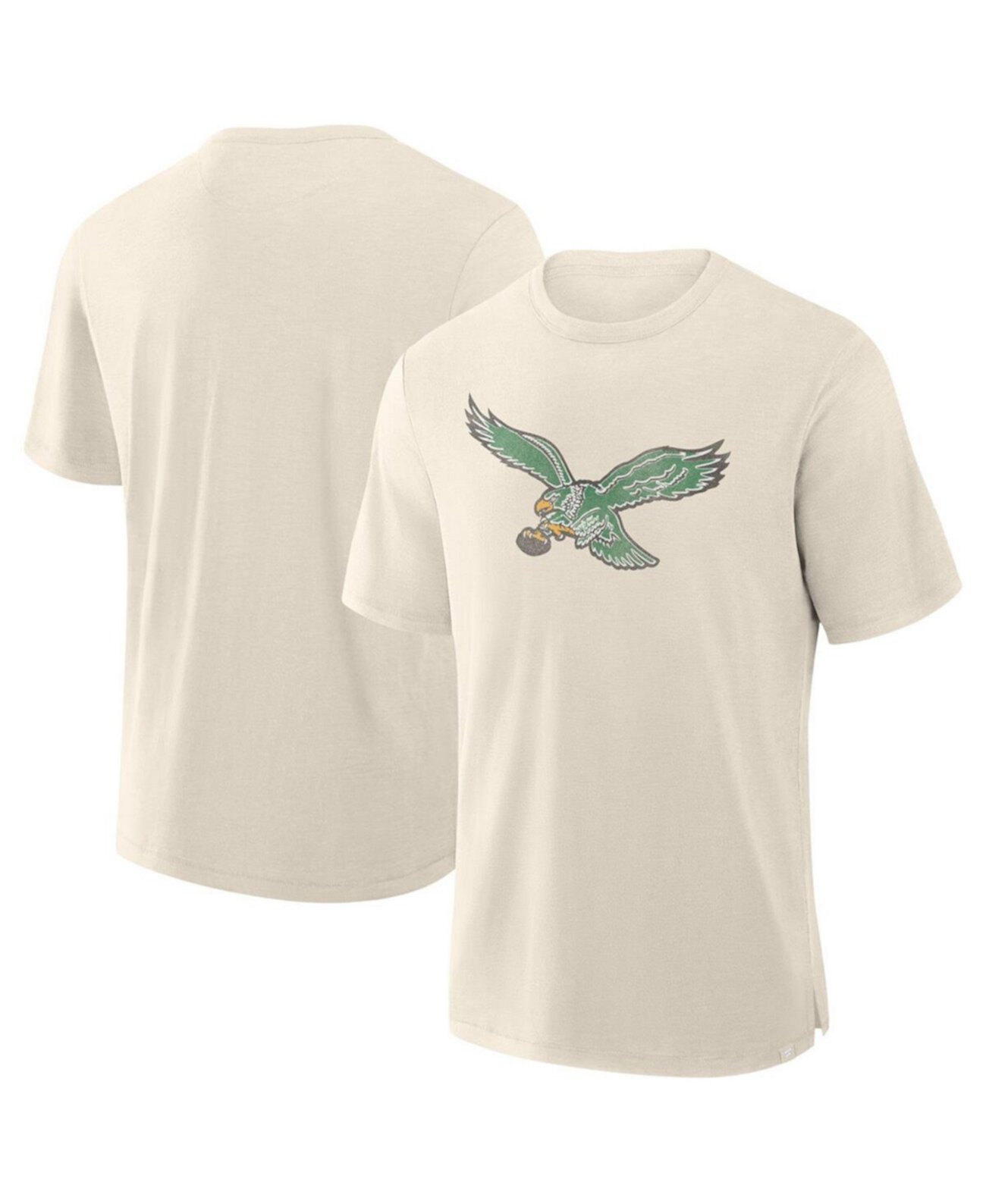 Men's Cream Philadelphia Eagles Slub T-Shirt Fanatics