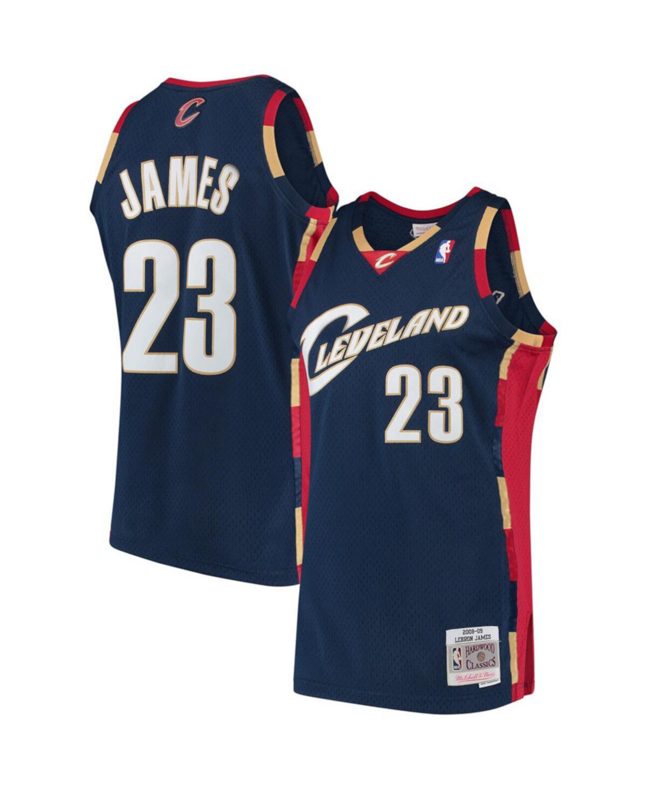 Men's LeBron James Navy Cleveland Cavaliers Hardwood Classics Swingman Jersey Mitchell & Ness