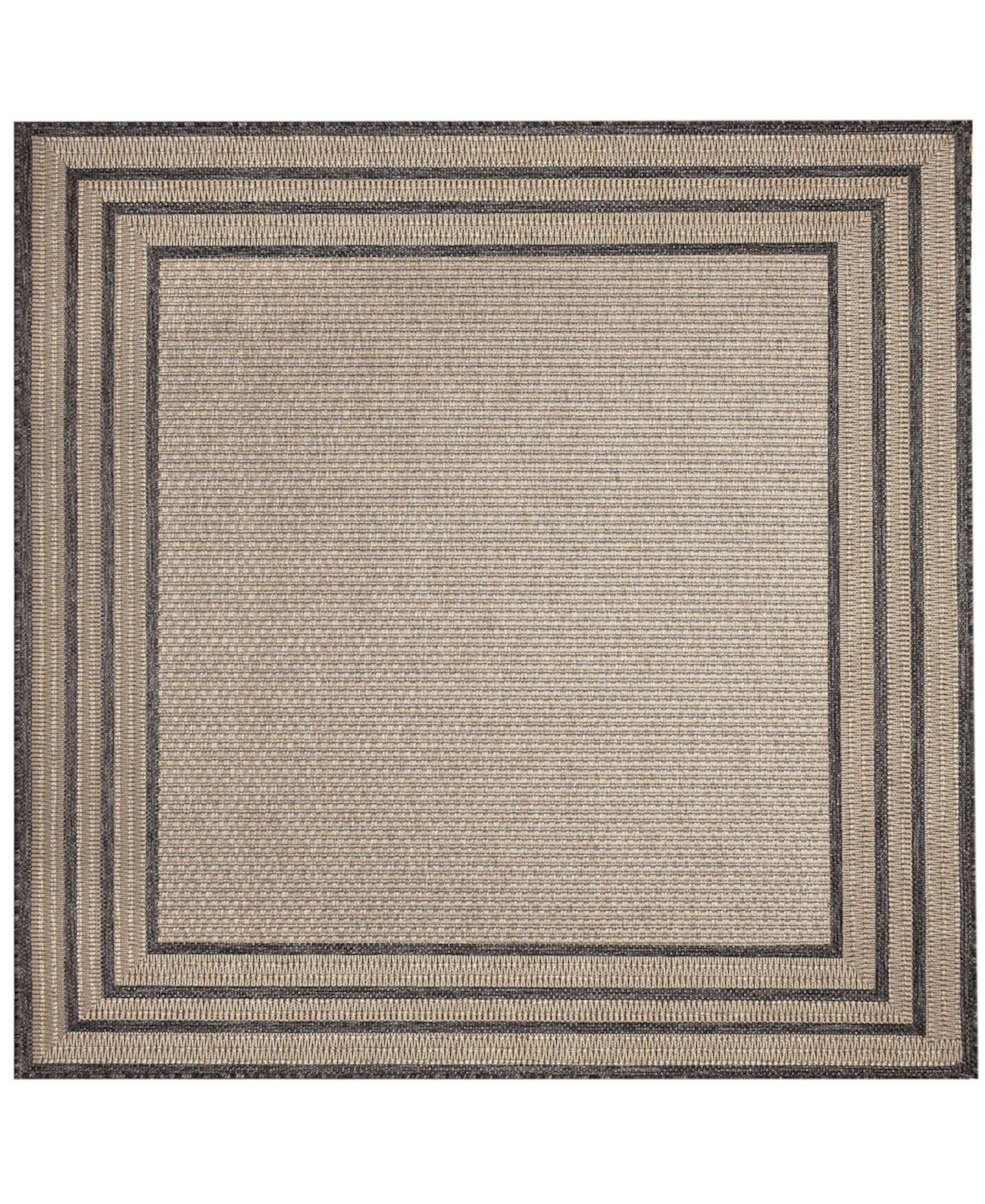 Monaco Striped Border 7'10"x7'10" Square Area Rug Liora Manne