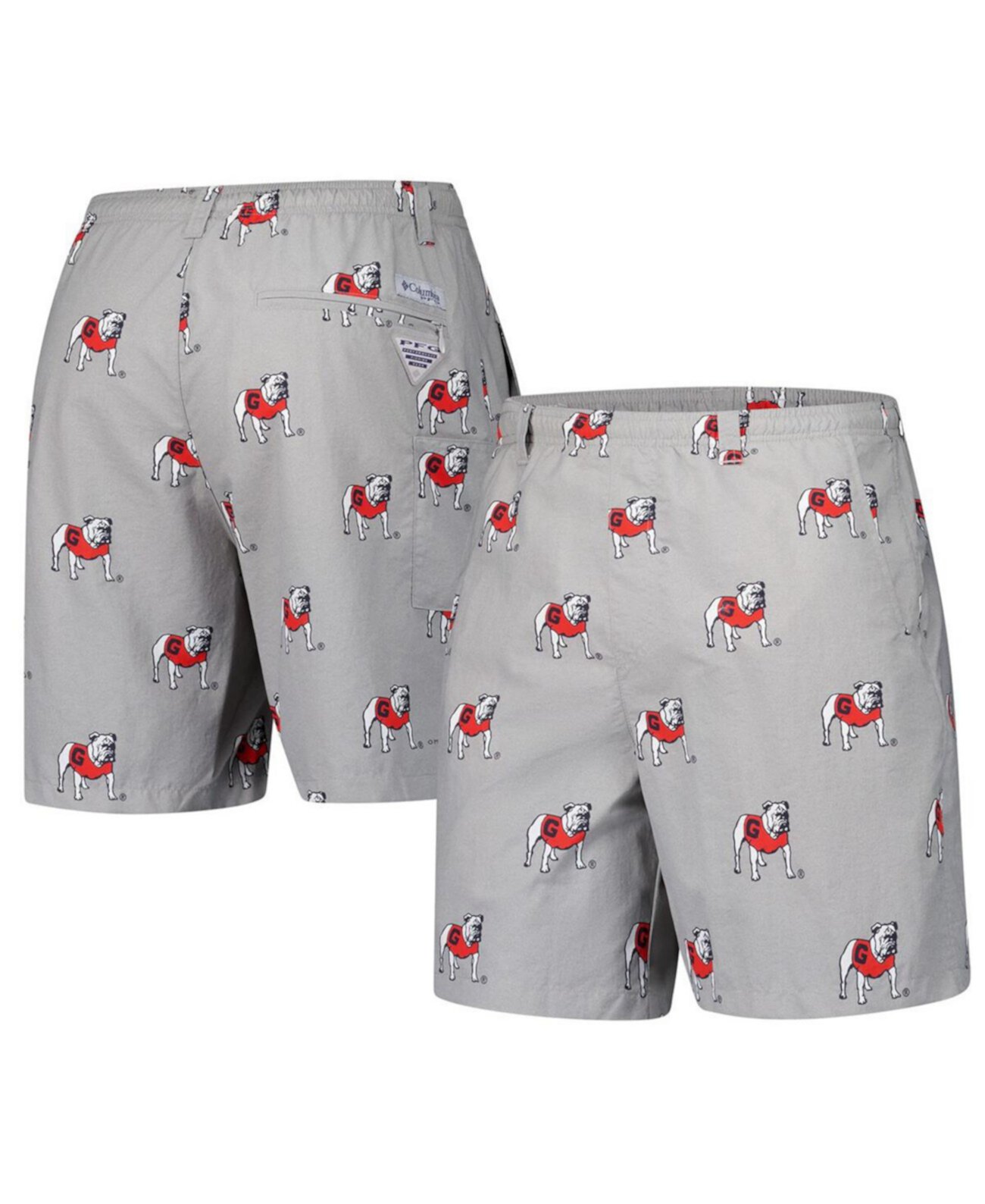 Men's Gray Georgia Bulldogs Backcast III Printed Short Columbia