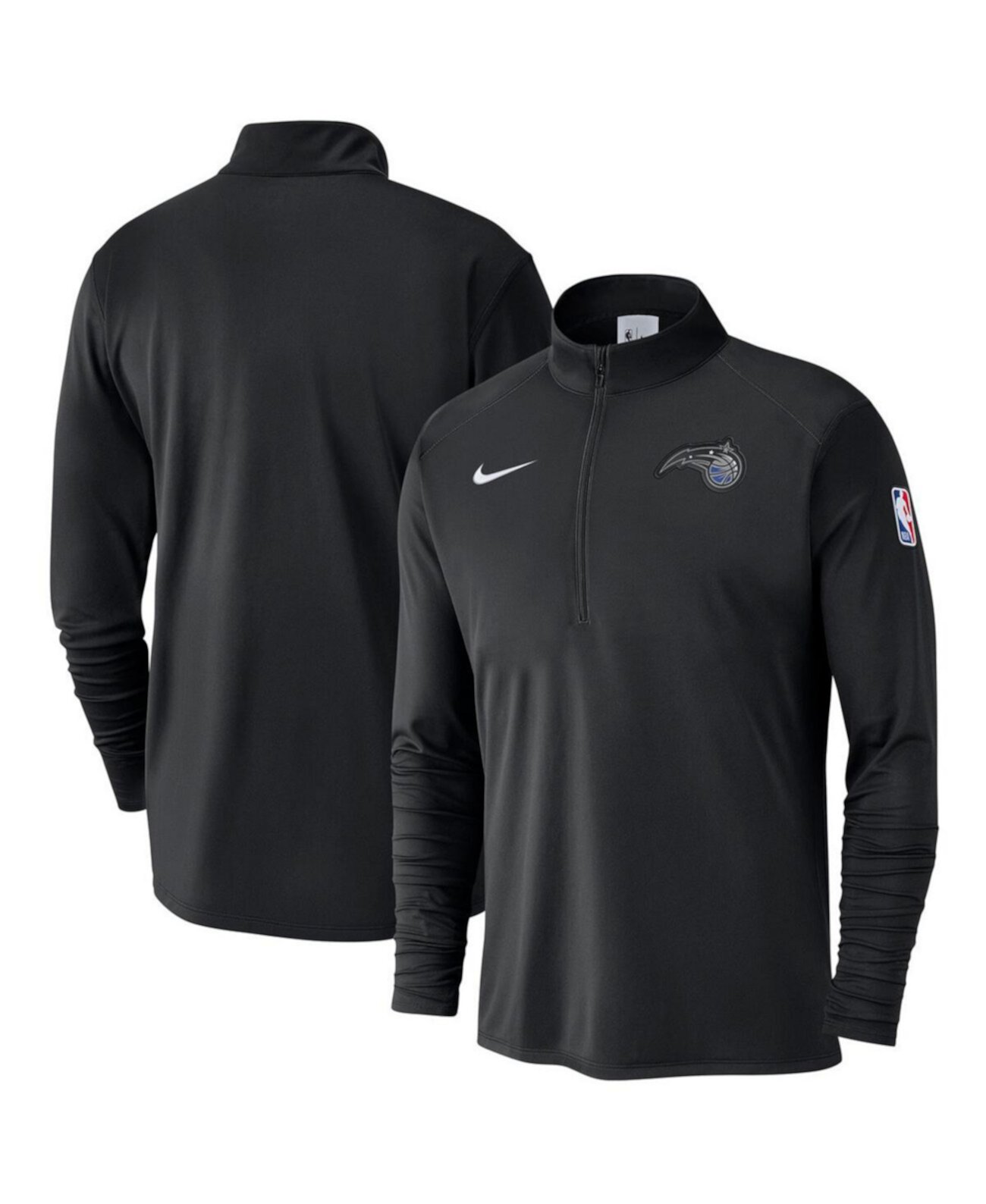 Men's Black Orlando Magic 2024/25 Courtside Performance Half-Zip Top Nike