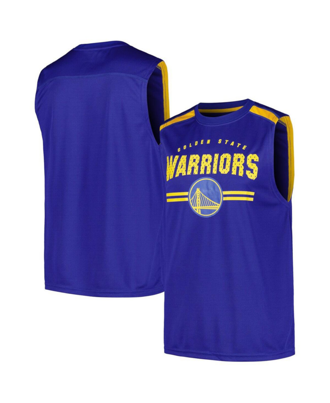 Men's Royal Golden State Warriors Birdseye Muscle Tank Top Fanatics