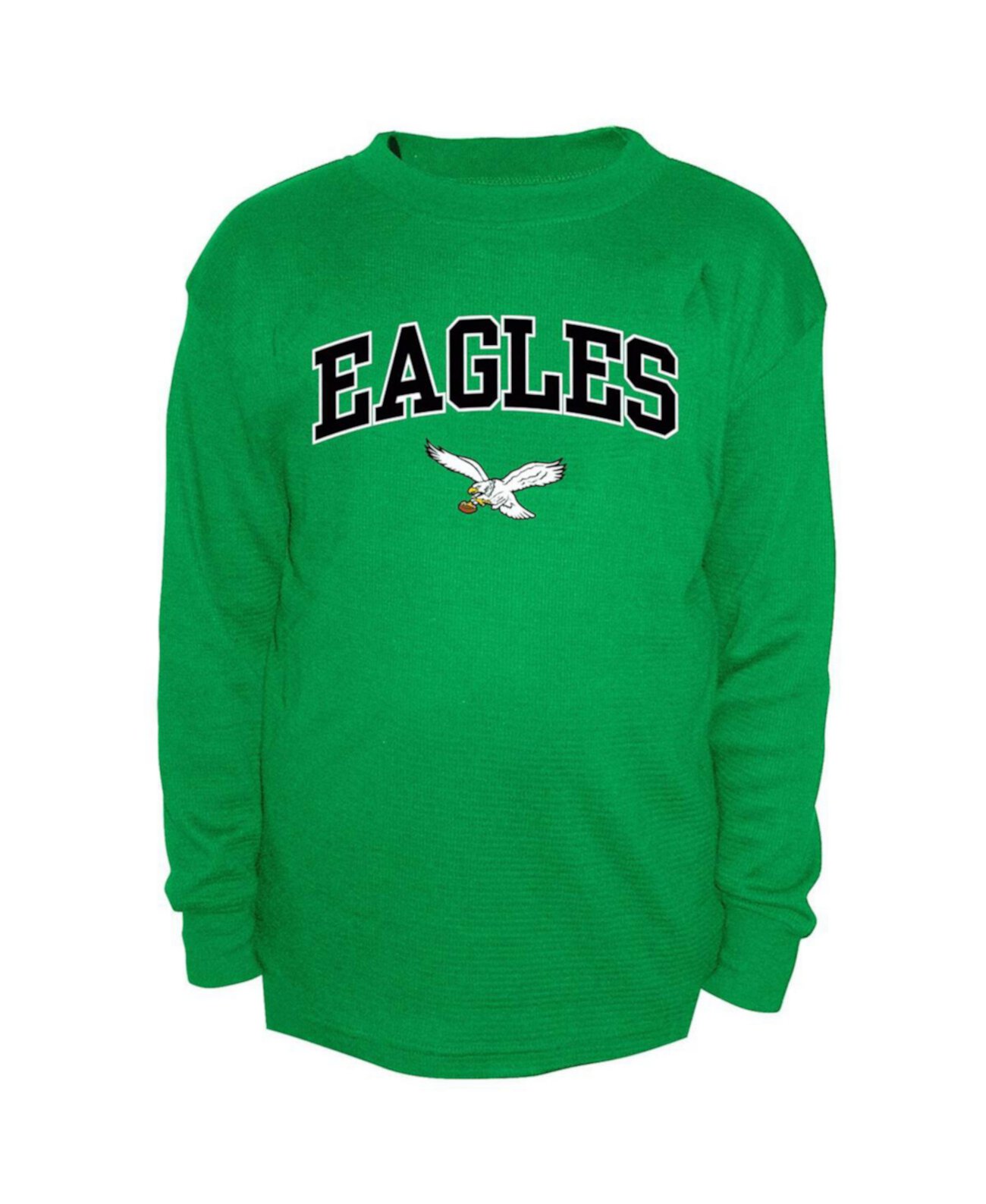 Men's Green Philadelphia Eagles Big Tall Throwback Thermal Long Sleeve T-Shirt Fanatics