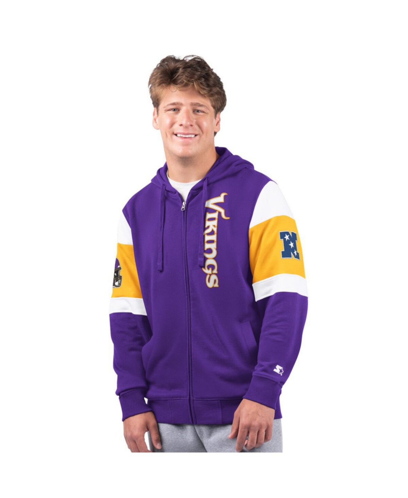 Men's Purple Minnesota Vikings Extreme Full-Zip Hoodie Starter