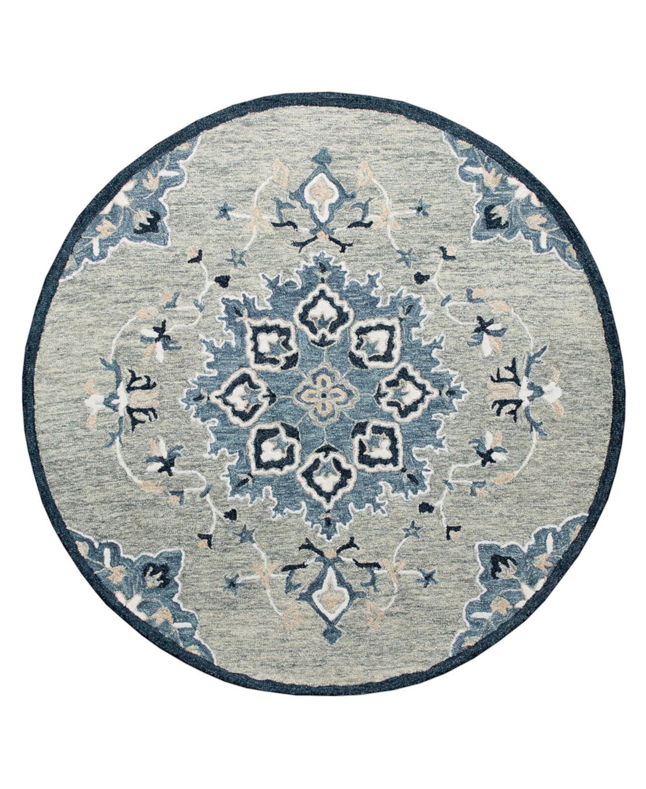 CLOSEOUT! Rochelle RUG-134 7'3"x7'3" Round Area Rug LR Home