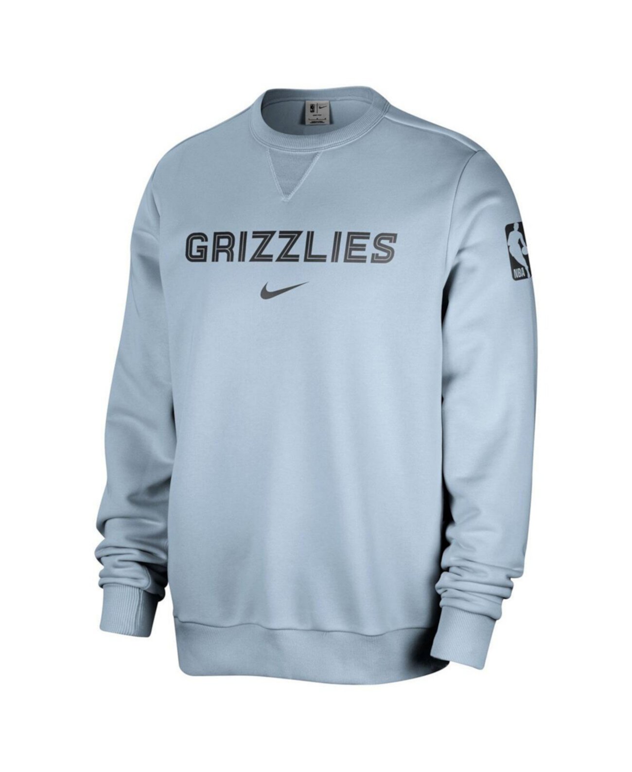 Men's Light Blue Memphis Grizzlies Courtside Standard Issue Performance Pullover Sweatshirt Nike