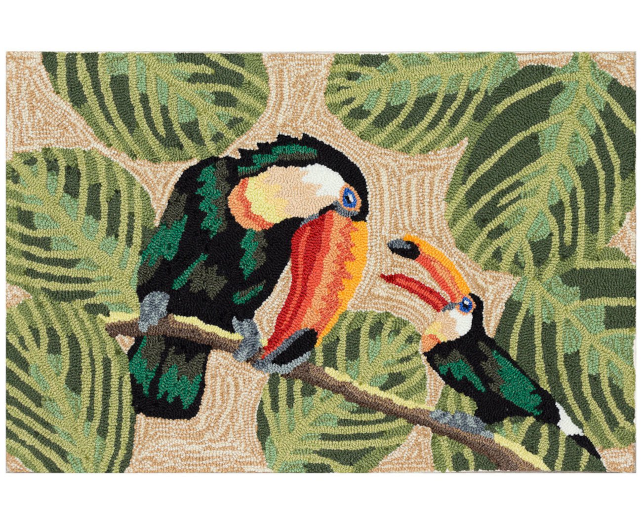 Frontporch Two Cute toucans 2'6"x4' Area Rug Liora Manne